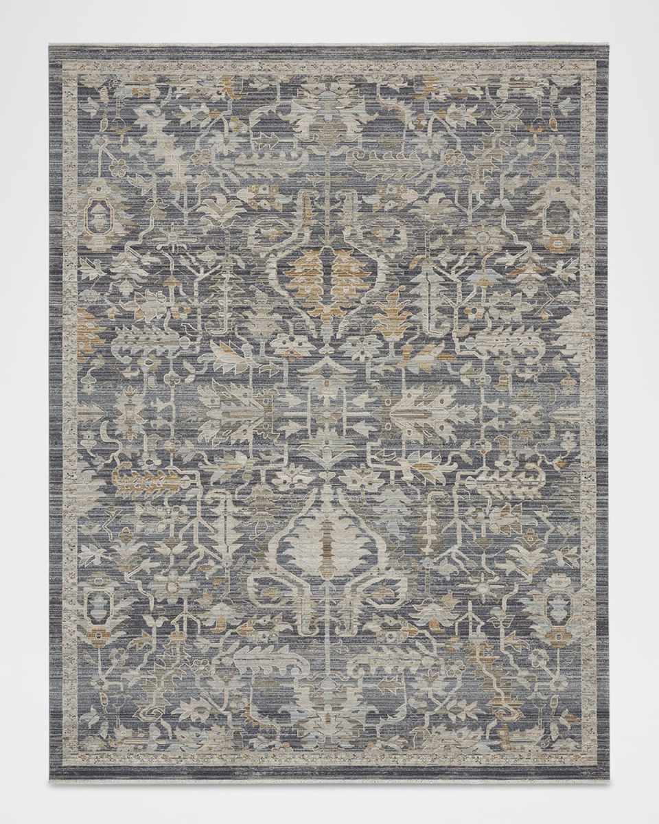 Lynx Navy Power-Loomed Rug, 10' x 14'